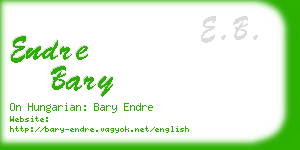 endre bary business card